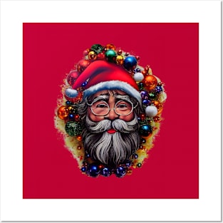 Santa Claus in New Year's toys. Posters and Art